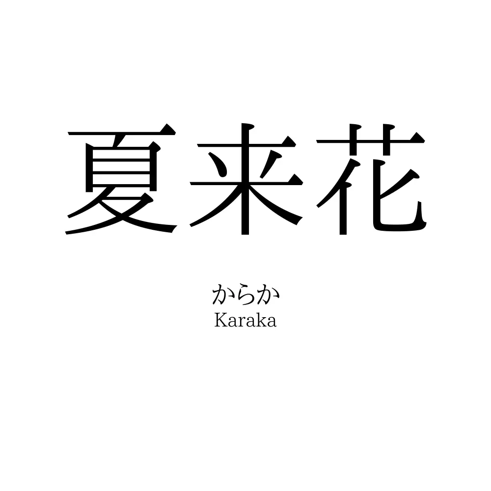 夏来花
