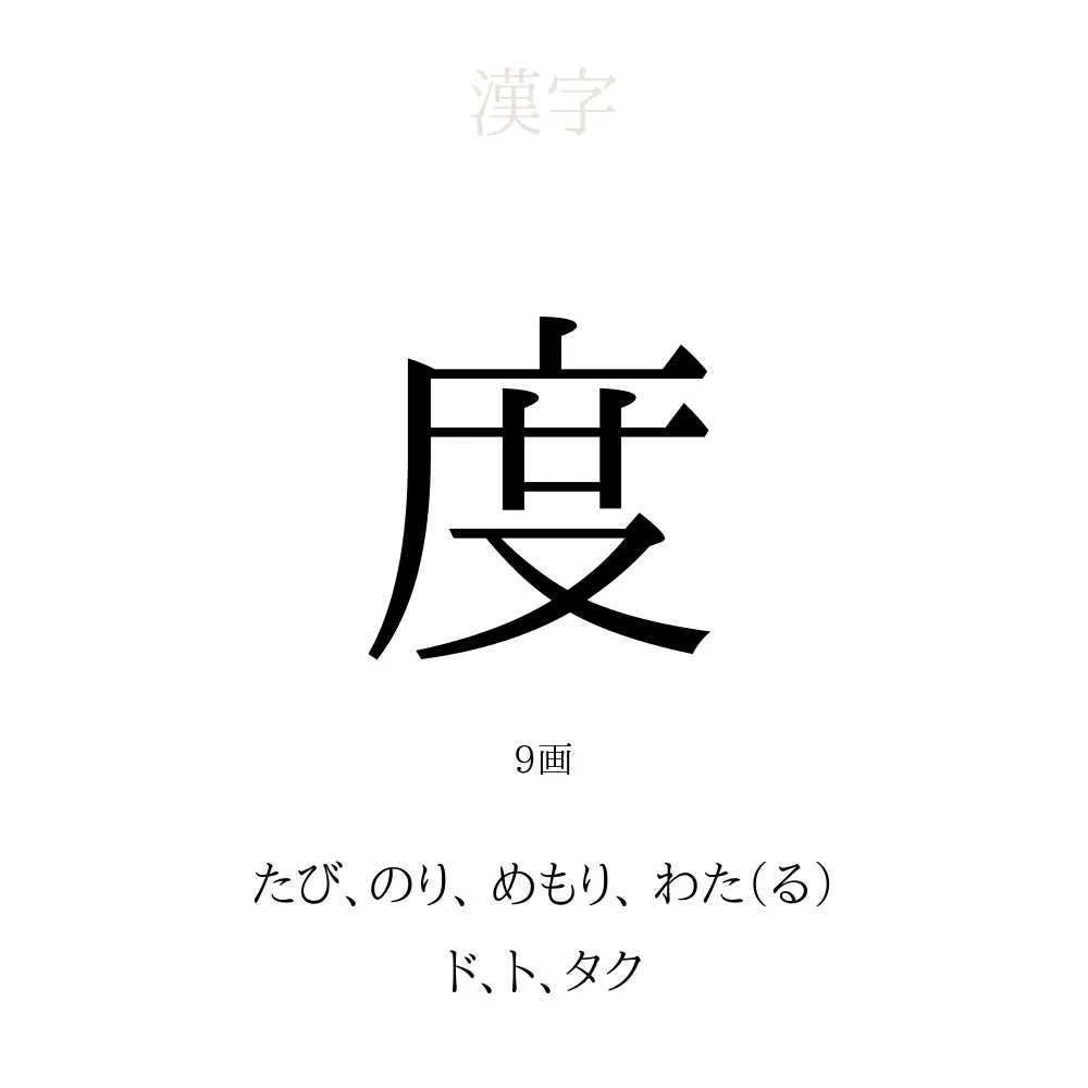度 の意味 読み方 画数 度を使った名前一覧 人名漢字事典 名付けポン