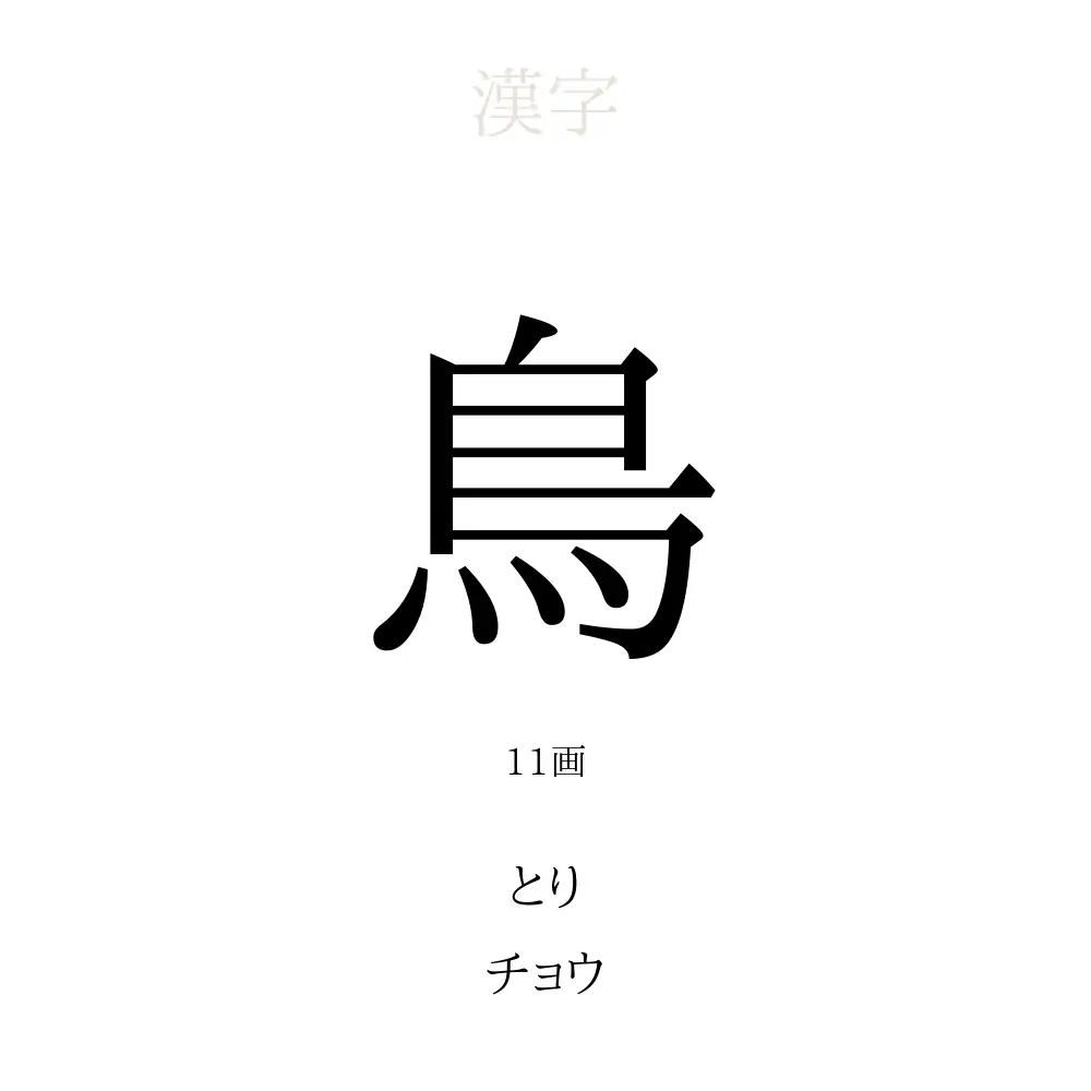 鳥 の 名前 漢字
