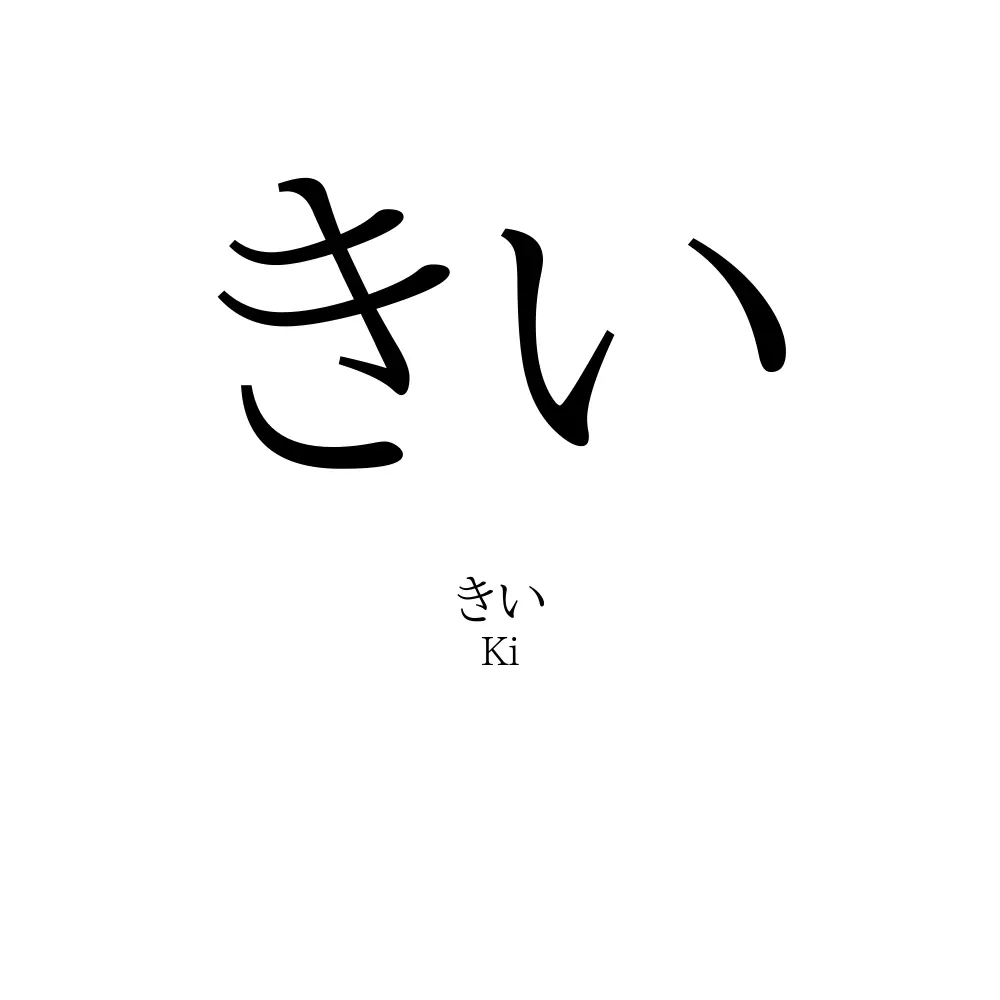 きい 名前の意味 読み方 いいねの数は 名付けポン