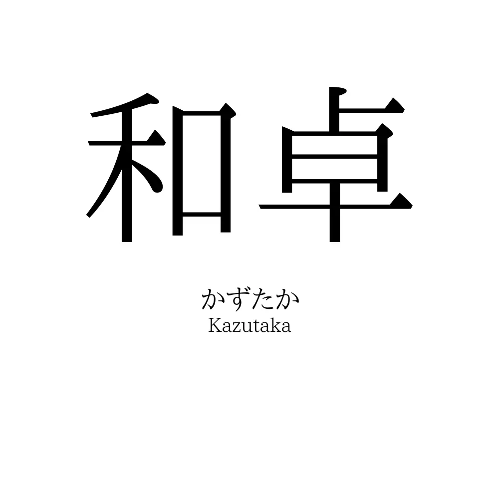 和卓」名前の意味、読み方、いいねの数は？ - 名付けポン 