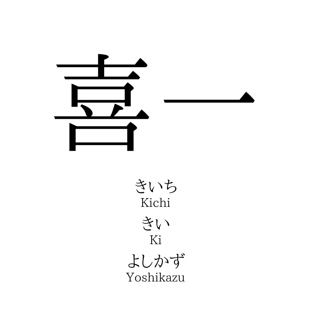 喜一 名前の意味 読み方 いいねの数は 名付けポン