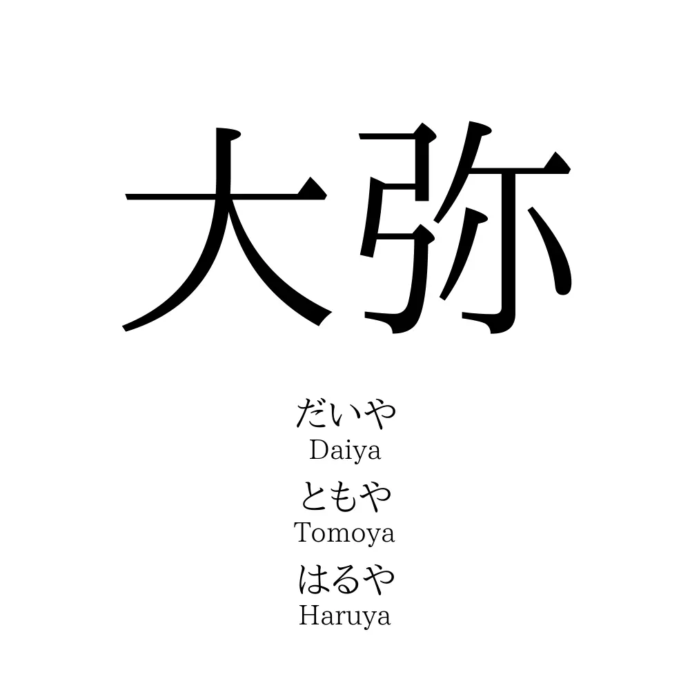 大弥 名前の意味 読み方 いいねの数は 名付けポン