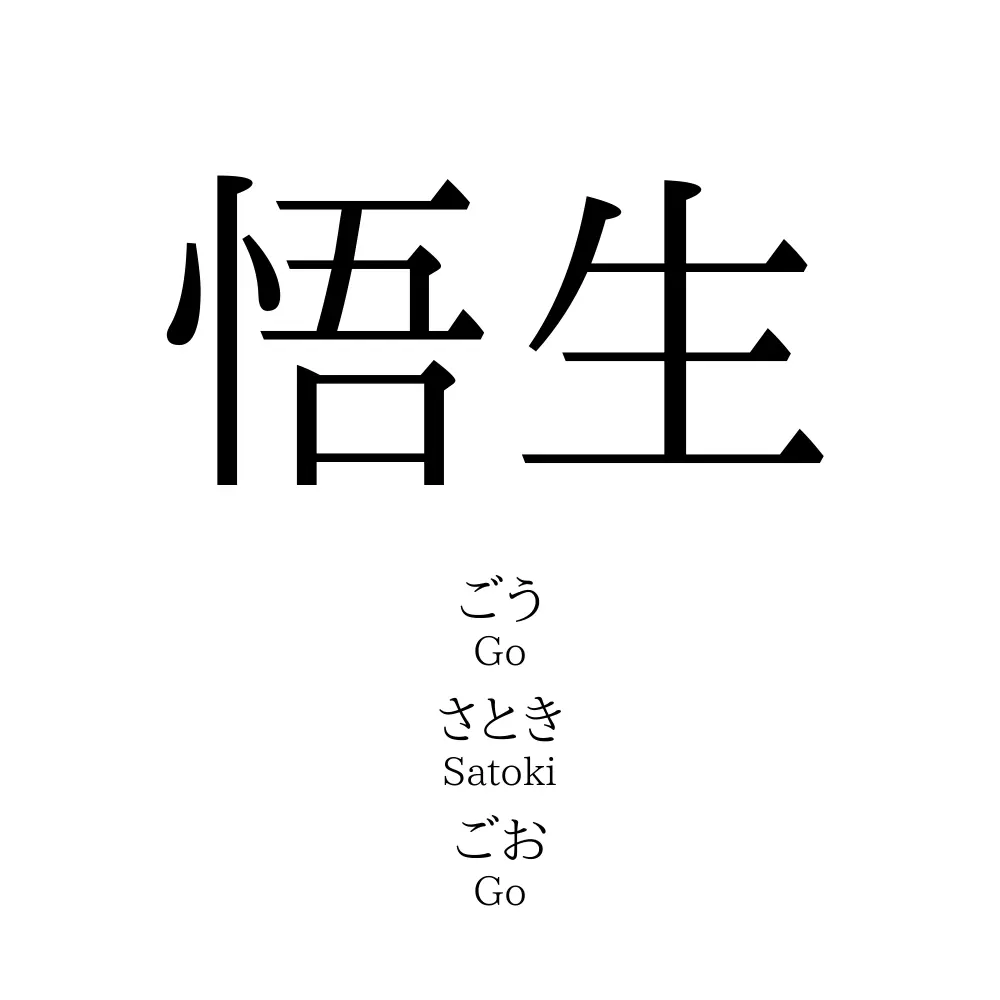 悟生 名前の意味 読み方 いいねの数は 名付けポン