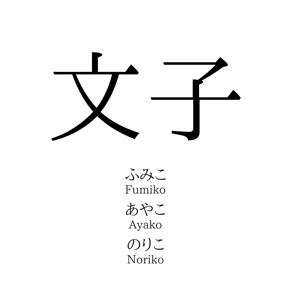 文子 名前の意味 読み方 いいねの数は 名付けポン