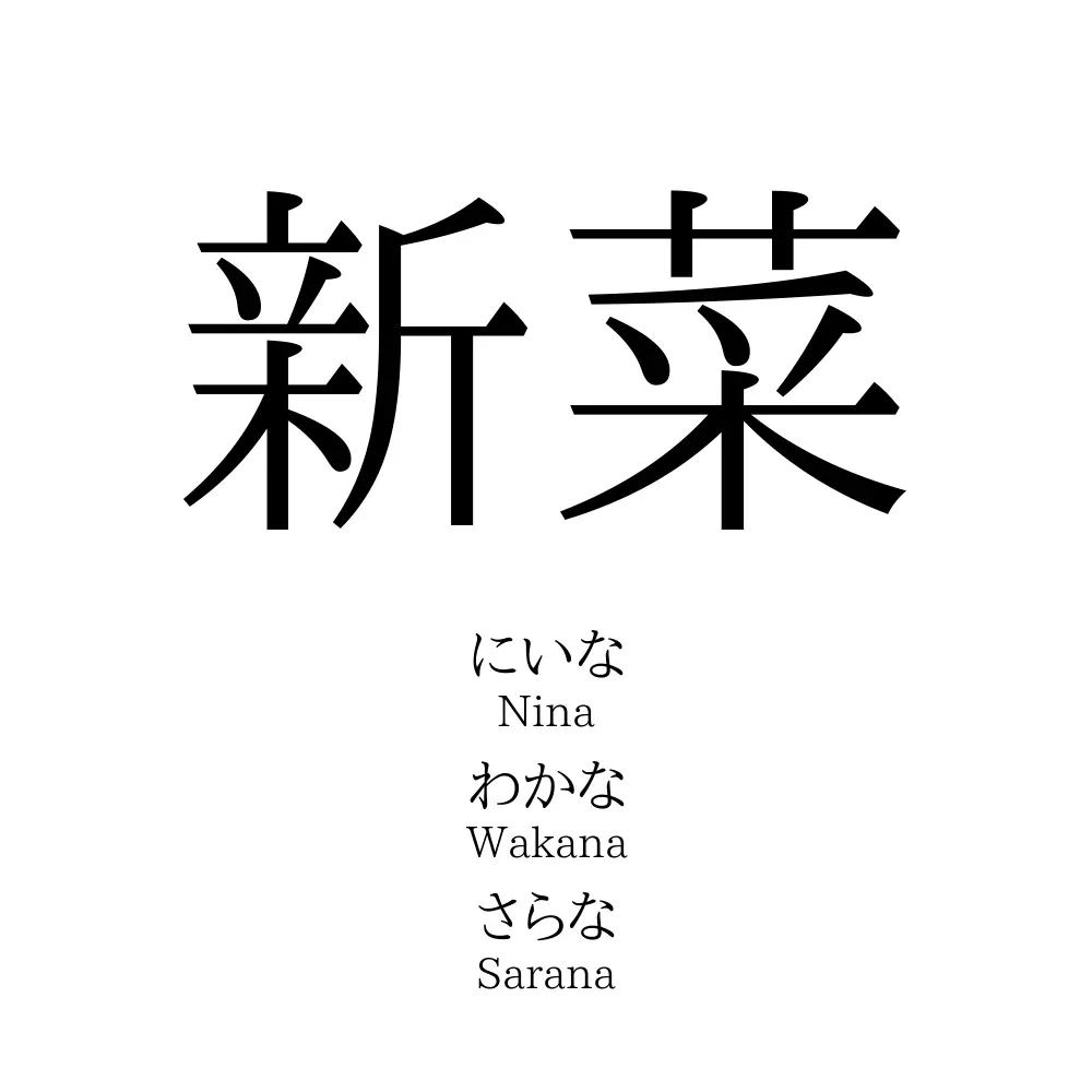 新菜 名前の意味 読み方 いいねの数は 名付けポン