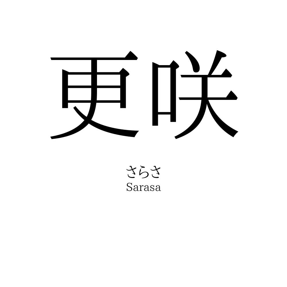 更咲 名前の意味 読み方 いいねの数は 名付けポン