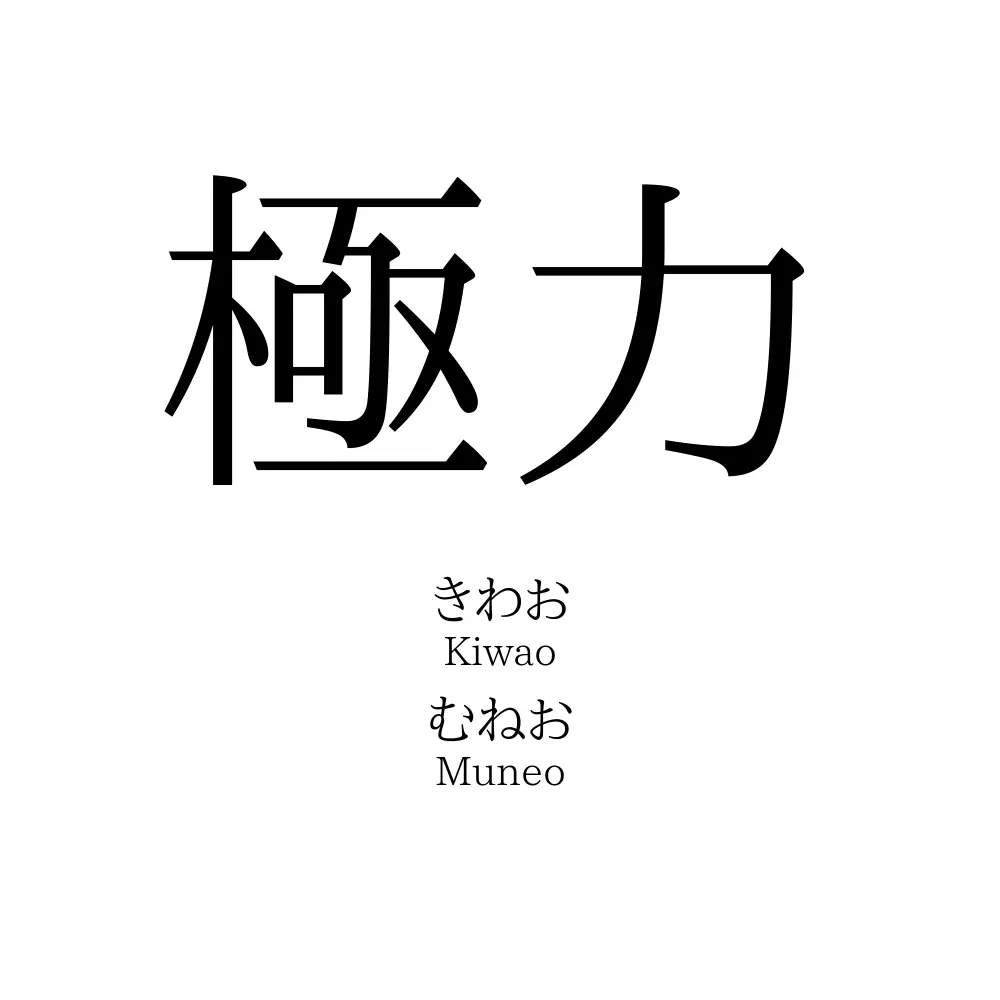 「極力」名前の意味、読み方、いいねの数は？ - 名付けポン