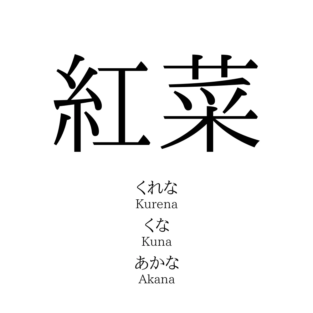 紅菜 名前の意味 読み方 いいねの数は 名付けポン