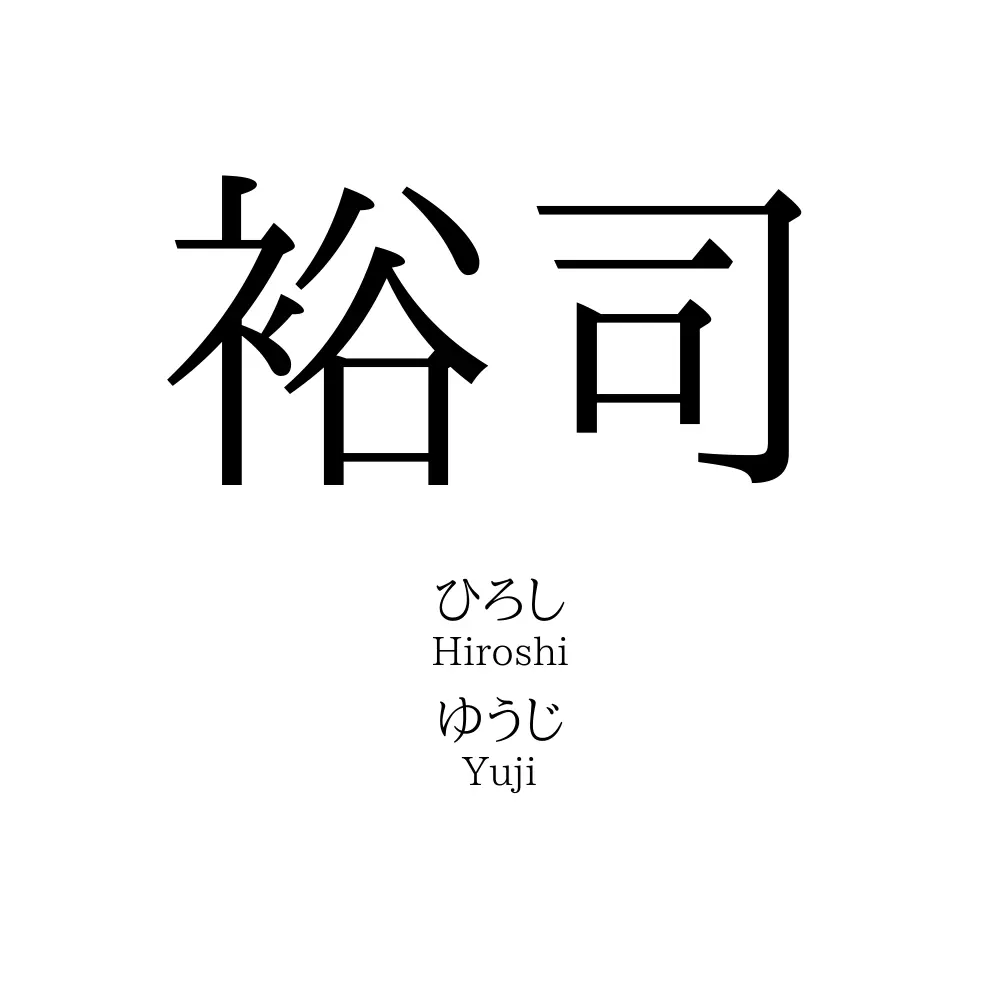 裕司 名前の意味 読み方 いいねの数は 名付けポン