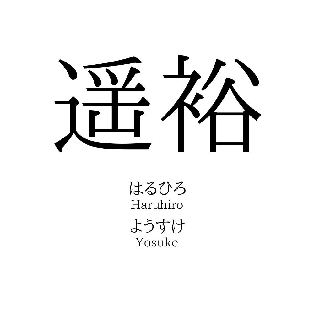 遥裕 名前の意味 読み方 いいねの数は 名付けポン
