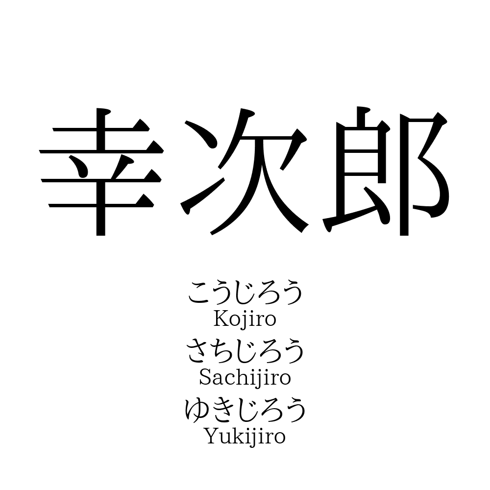 幸次郎