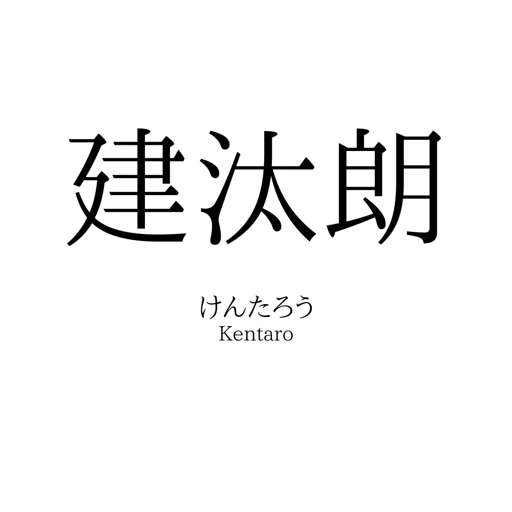 建汰朗