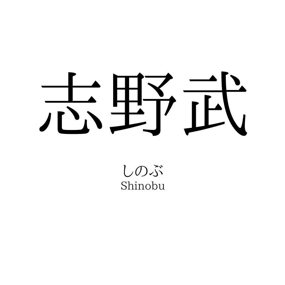 志野武