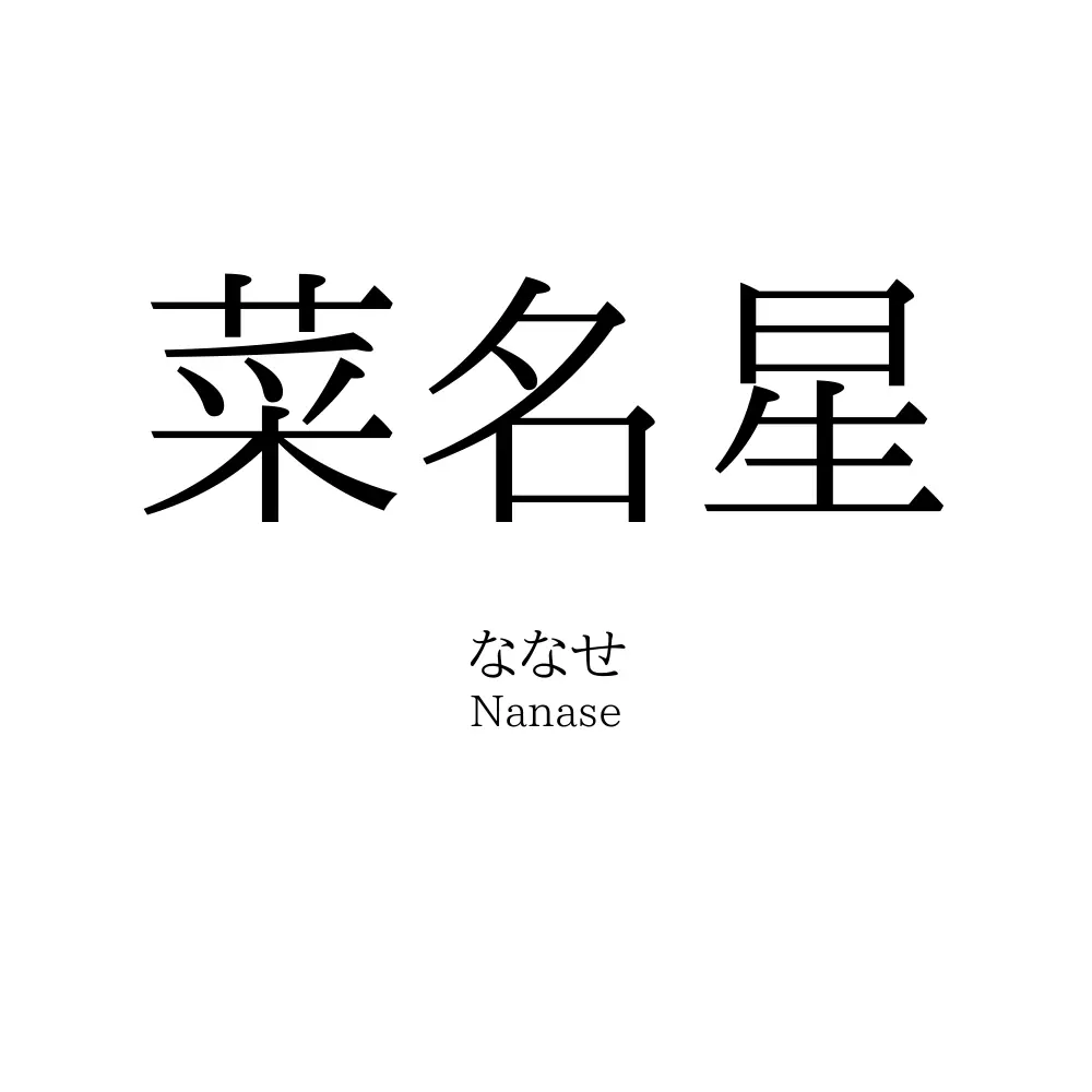 菜名星
