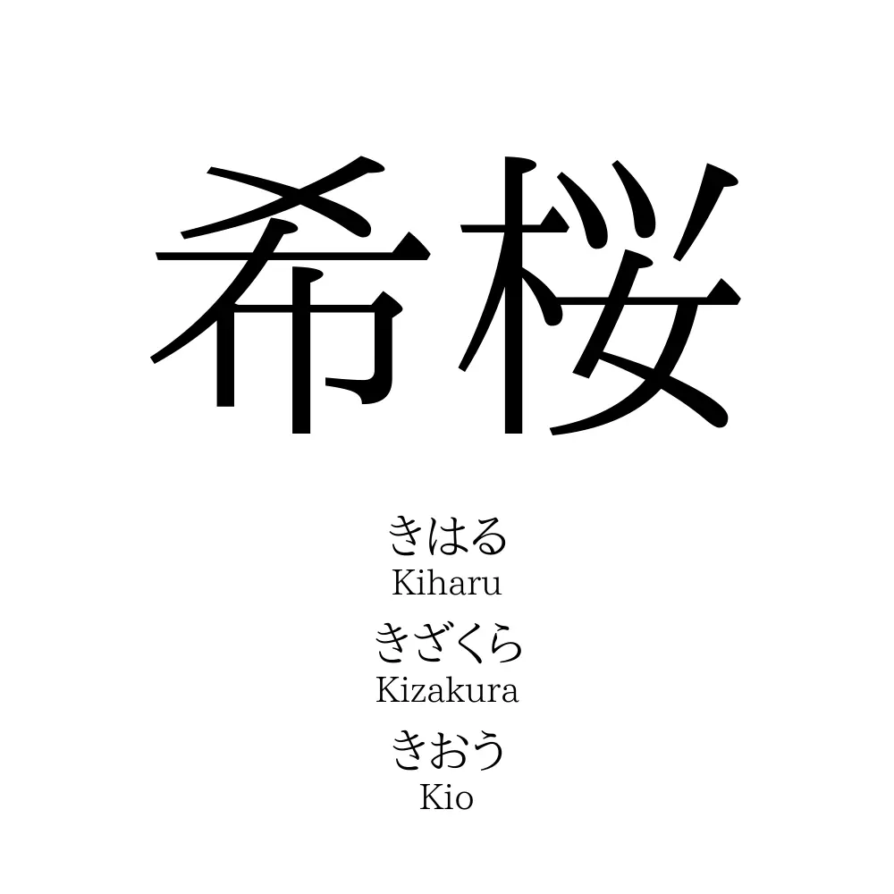 希桜」の読み方、意味＆名前の由来、人気ランキング - 名付けポン